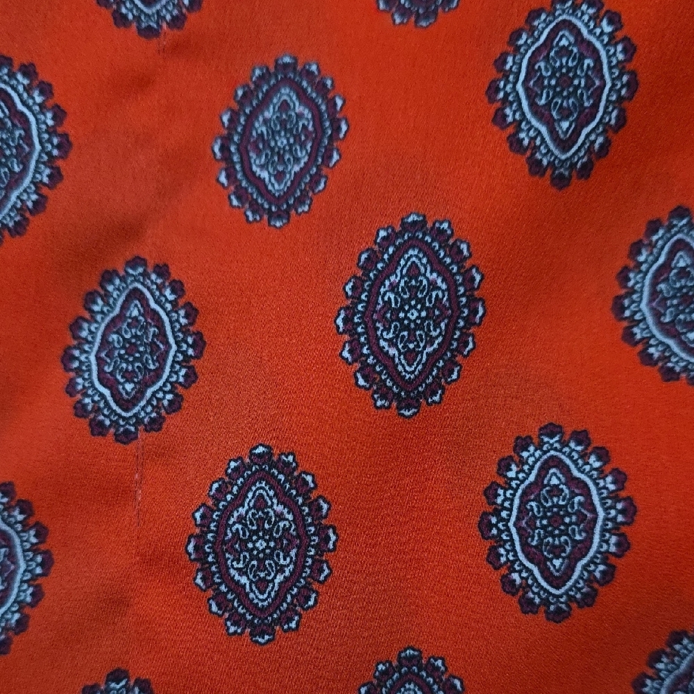 Women's Red Patterned Top - Picture 5 of 6